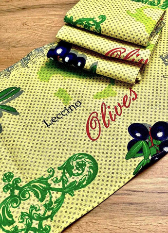 Полотенца вафельные "Маслини" 55х35 см (комплект 4шт) Homedec рисунок желтый