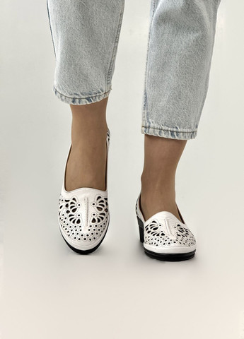 Sherlock Soon Туфли женские кожаные на полную ногу белый з натуральная кожа, турция — демисезон (335718200)