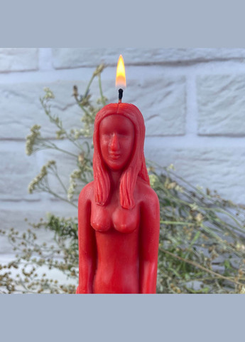 Воскова червона свічка - Вольт (жінка) 5Candles (322347354)