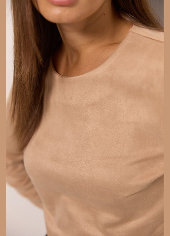 Укороченный женский лонгслив из замши Arjen (304936266)