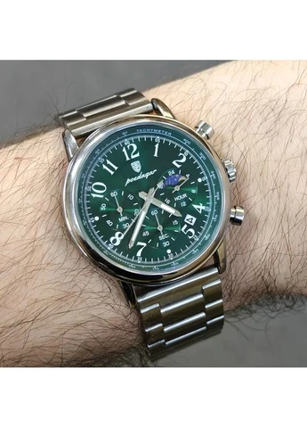 Наручные часы City Silver Metal, 2 ремешка Poedagar (401210537)