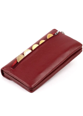 Клатч из кожи женский 19318 Бордовый st leather (313860261)