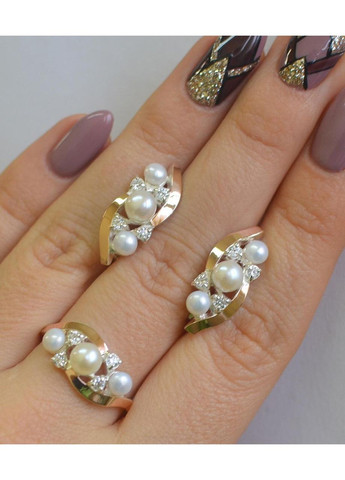 Серебряный набор с жемчугом Silver Style (367268265)