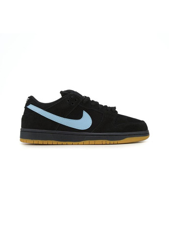 КРОСІВКИ ЖІНОЧІ NIKE SB DUNK LOW BLACK BLUE НАЙК СБ ДАНК No Brand чорні демісезони (369388159)