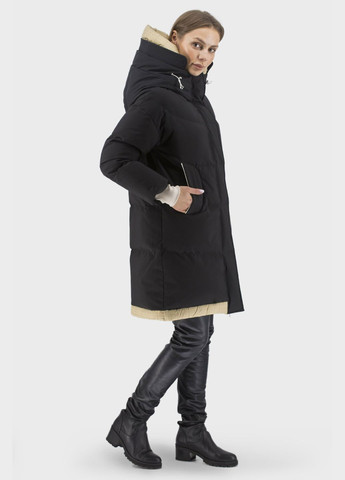 Чорний зимній Пуховик No Brand