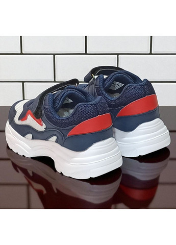 Синие демисезонные ортопедические кроссовки на липучках для мальчика Tom.M