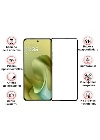 Скло захисне Motorola Moto G86 Black (713727) BeCover (382058747)