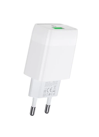 Мережевий зарядний пристрій C72Q USB QC 18W білий Hoco (389206801)