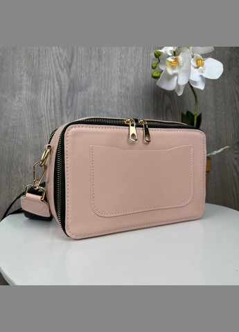 Модна жіноча міні сумочка клатч Пудровий No Brand (298997023)