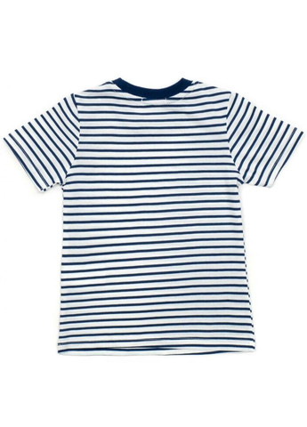 Комбинированный летний набор детской одежды в полоску (15997-110b-blue) Breeze