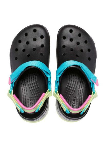 Черные женские кроксы hiker clog m4w6-36-23 см black multi 206772 Crocs