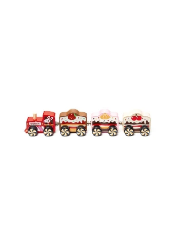 Деревянная игрушка-поезд "Сakes" цвет разноцветный TSB-00149177 Cubika (391916837)