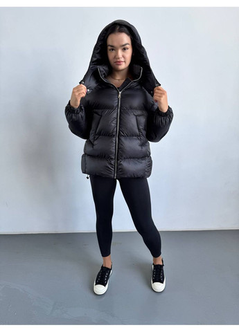 Черная зимняя женская зимняя куртка SK