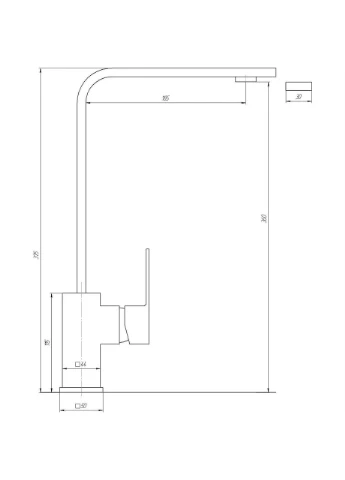 Смеситель для кухни SHK-203S-M Globus Lux (392908669)