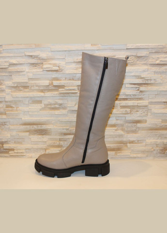 Чоботи жіночі зимові бежеві натуральна шкіра Shtayer Зимові (322513075)