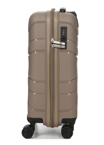 Чемодан малый S полипропилен бежевый 54x38x22/40л/2.6кг/ 288 WORLDLINE (324802245)