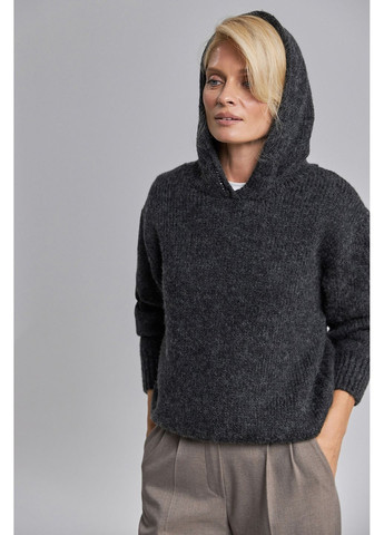 Темно-серый свитер с капюшоном 2905 Triko Bakh