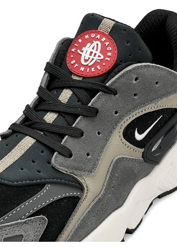 Сірі Осінні кросівки чоловічі nike No Brand Air Huarache Grey Black