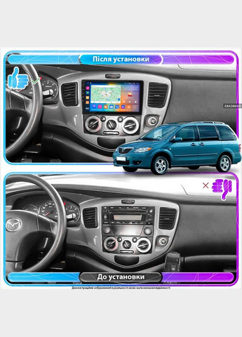 Штатная магнитола для Mazda MPV II (LW) Рестайлинг 2003-2006 IPS 9" 2/32Gb CarPlay 4G Wi-Fi GPS Prim 2 шт. Lesko (336195732)