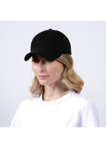 Бейсболка з регулятором жіноча бавовна чорна ПАУЛО LuckyLOOK 745-667 (323582329)