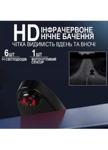 Камера заднего вида A4248 для Mercedes-Benz Sprinter 2010-2019 в штатное место стоп-сигнала, с ИК ночным видением, IP67, Podofo (375460580)