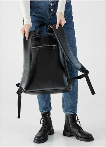 Жіночий міський рюкзак з відділенням під ноутбук Чорний з принтом крокодила (6930311437) Sambag (360965605)