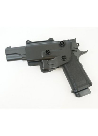 Страйкбольный пистолет с кобурой Colt M1911 Hi-Capa G6+ металл черный Galaxy (354823815)