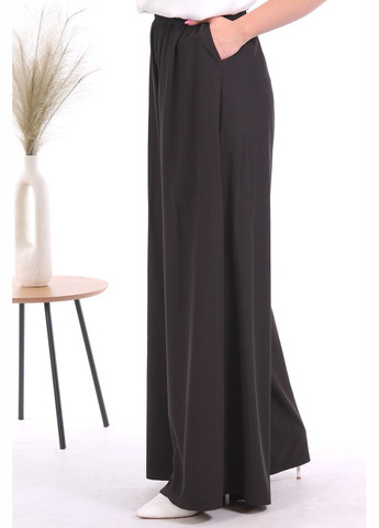 Штани палацо жіночі 021 жатка чорні Актуаль (335007140)