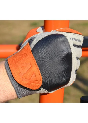 Перчатки для фитнеса MadMax MFG-850 Crazy Grey/Orange Mad Max (399251499)