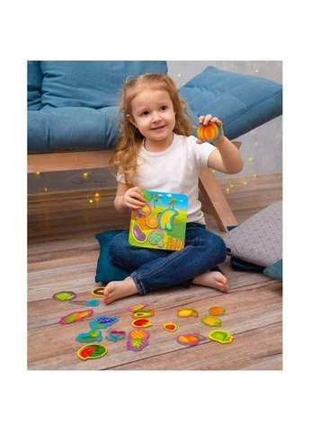 Настольная игра магнитная "Vegetables and fruits" укр Vladi toys (401489510)