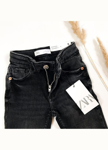 Черные джинсы 116 см черный артикул л541 Zara