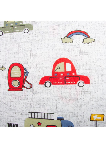 Тканина фланель бавовна 240 см 170 г/м2, м'яка тканина для постільної білизни, пелюшок 10.27285/6 Автомобілі сіра IDEIA (373004821)