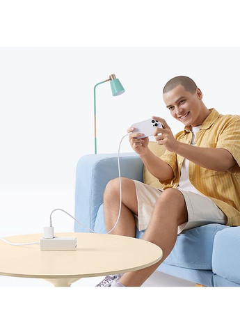 Мережевий зарядний пристрій Fast Charger 1C 45W EU Moon White (P10176800213-00) Baseus PicoGo GaN (365817638)