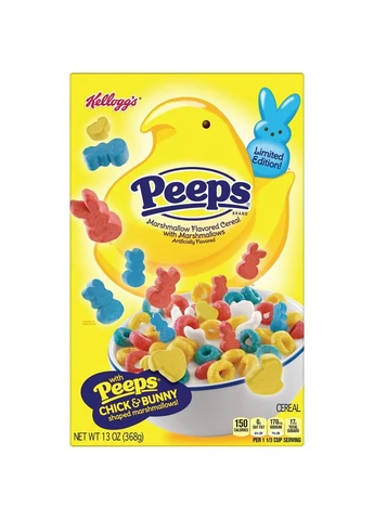 Сухі сніданки Peeps Cereal Marshmallow 368g Kellogg's —