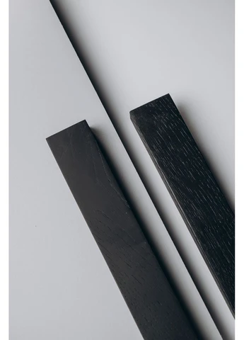 Меблева ручка із дерева 260*40 мм Lungo Black No Brand (382603049)