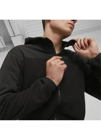 Черная демисезонная ветровка Puma