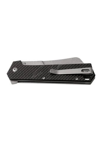 Ніж Rib, складний, з G-10, 89 мм, 105 г, Liner Lock, 8Cr13MoV, чорний, для туризму та полювання, з фліпером та кліпсою Kershaw (395592327)