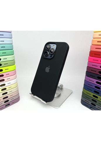 Чехол на 14 PRO Silicone case микрофибра силиконовый для айфона 14 ПРО/black cover No Brand (369137238)