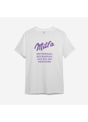 Футболка с принтом "Milfa выдержана" С юмором про Milka (10748053682) ТiШОТКА - (370188344)