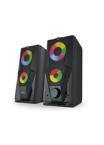 Колонки S-111 black (с динамической подсветкой) Real-El (333824416)