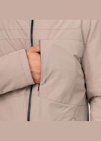 Бежева демісезонна чоловіча куртка весна-осінь великого розміру SK