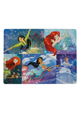 Пазл дерев'яний «Принцеси» (20 x 23 см) Spin Master (335055688)