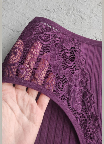 Трусики сліпи в рубчик з мереживом Sulanni (298126822)