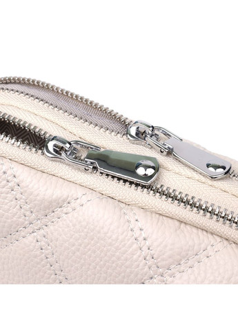 Сумка крос-боді через жіноче плече з натуральної шкіри середня Білий 38195 Vintage (355245254)