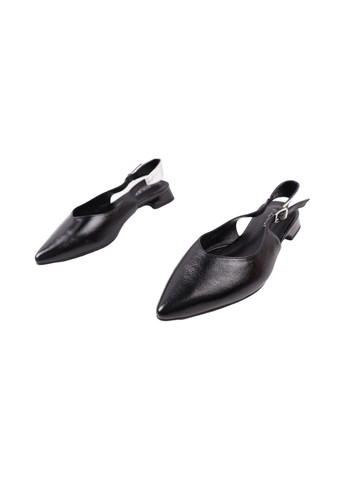 Polann Туфлі жіночі чорні натуральна лакована шкіра чорний з, — (322983058)