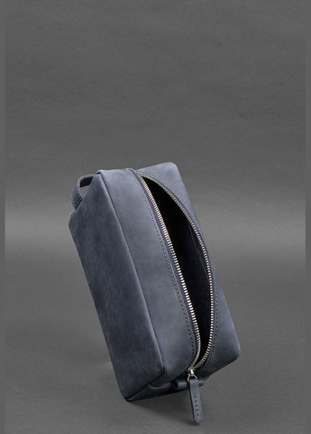 Кожаная косметичка-несесер 6.0 синий Crazy Horse (A-027924) BlankNote (329742985)