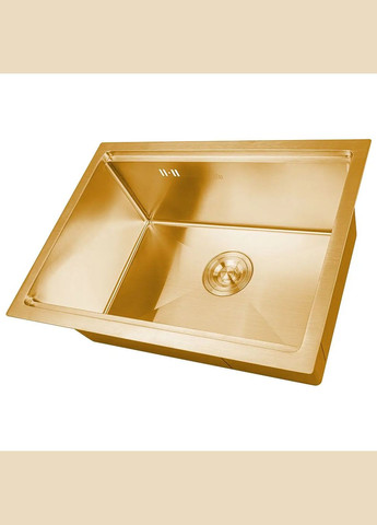 Золота мийка під стільницю з нержавійки кухонна станція Nett NG-5742 (316391417)