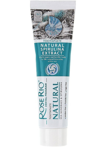 Зубна паста Rose Rio Natural Sea Minerals & Spirulina Toothpaste 65ml (2-984814) STS Cosmetics (369791091)