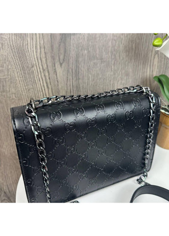 Жіноча міні сумочка клатч чорна екошкіра на плече ProDobro (363260084)