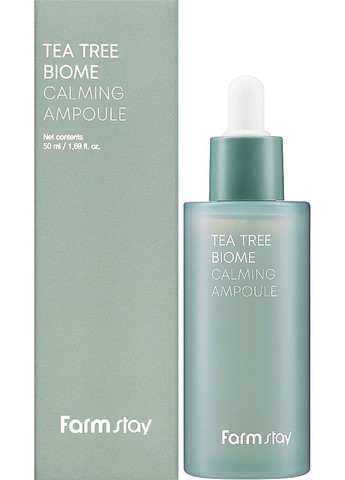 FarmStay Успокаивающая сыворотка ампульная с экстрактом чайного дерева Tea Tree Biome Calming Ampoule 50ml (2-1166737) — Крем, Южная Корея (369797135)